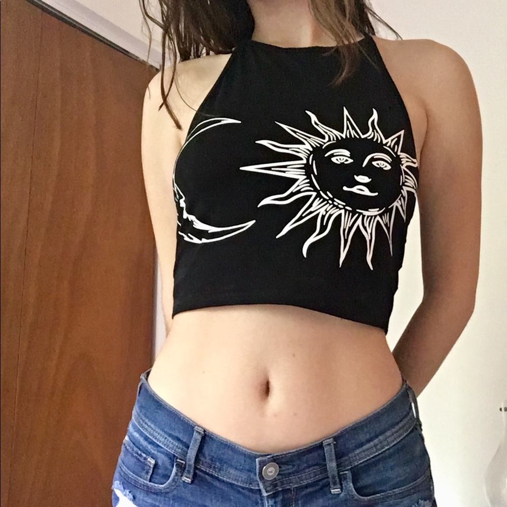 Sun and Moon Halter Top